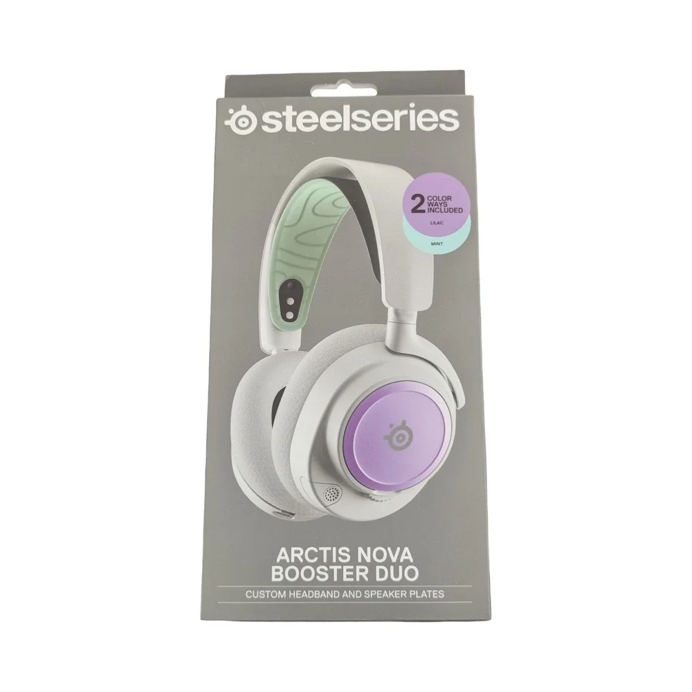 Z5N SteelSeries Arctis Nova Booster Duo Headband Speaker Plates Lilac & Mint New